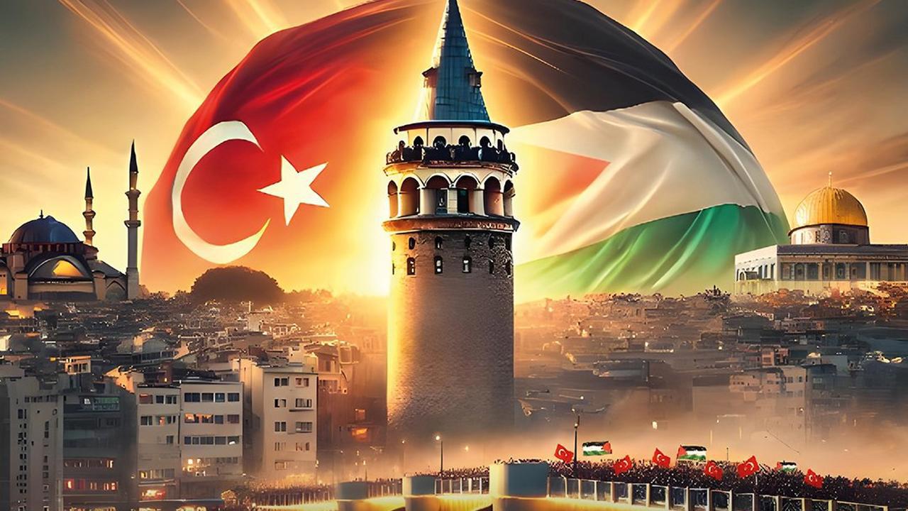 İstanbul Filistin Protestolarıyla Yankılandı