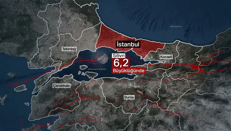 İstanbul'da Deprem Panik Yaratıyor: 6.2 Büyüklüğünde Sallantı
