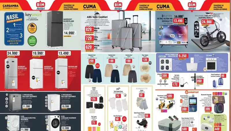 BİM'de 22-25 Temmuz Aktüel Kataloğu: Uygun Fiyatlarla Alışveriş Keyfi!
