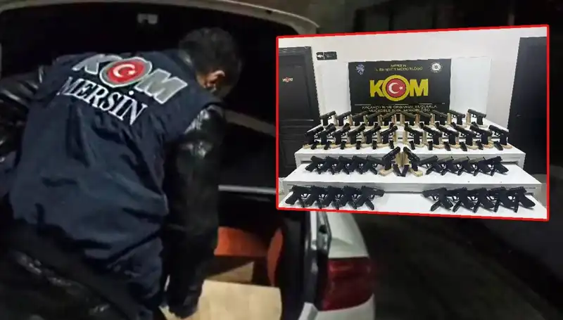 Mersin'de Şoke Eden Operasyon: Otomobil Yerine Silah Deposu Bulundu!