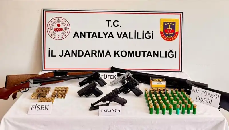 Antalya'da Ruhsatsız Silah Operasyonunda Şok Sayılar!