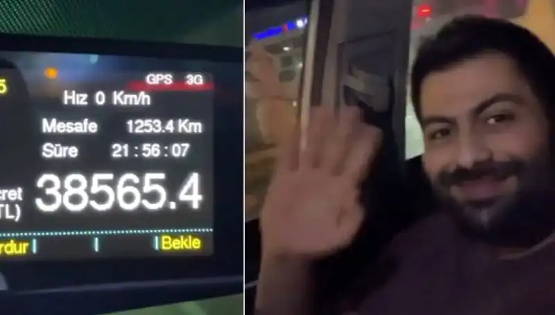 22 Saat Süren Yolculuk: Taksimetre Şehri Şehri Dolaştı!