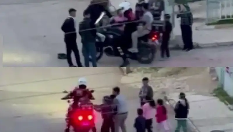 Bir Polis Memurunun Duygulandıran Yardım Eli: Çocukları Motora Bindirdi
