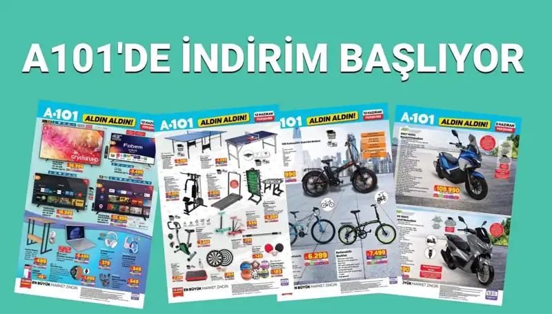A101'in 12 Haziran Kataloğu: Beyaz Eşya ve Spor Ürünlerinde Şaşırtan Fırsatlar