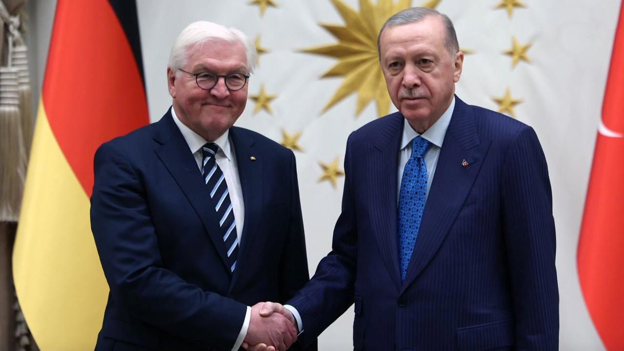 Cumhurbaşkanı Erdoğan'dan Almanya Cumhurbaşkanı Steinmeier ile Görüşme