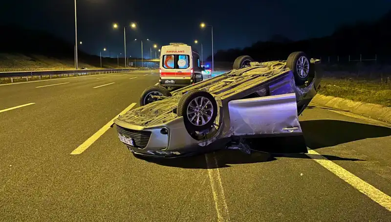 Kuzey Marmara Otoyolu'nda Yaşanan Trafik Kazası, Yaralılar Var!