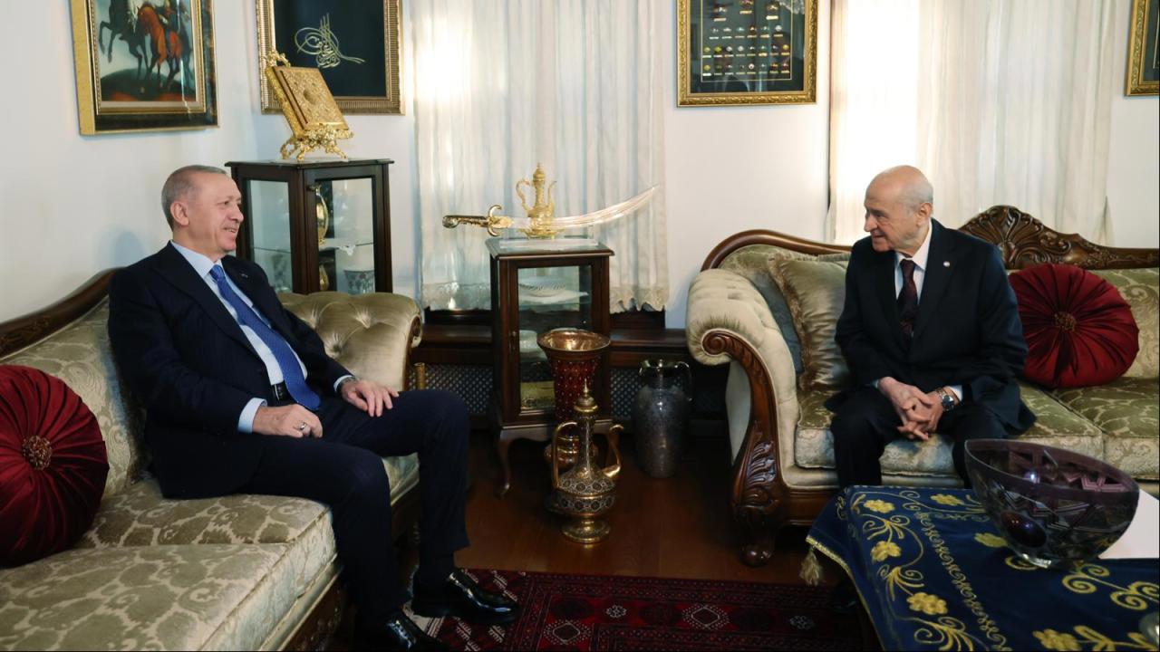 Cumhurbaşkanı Erdoğan'dan MHP Lideri Bahçeli'ye Ziyaret