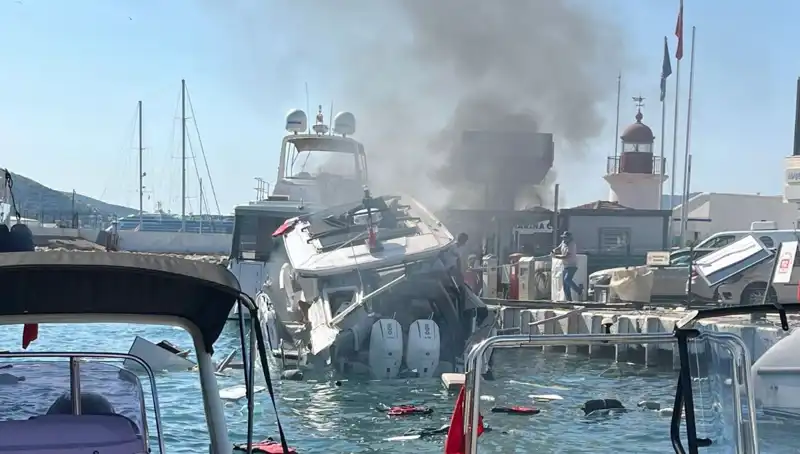 Bodrum'da Tekne Patladı: Paniğe Neden Olan Olayda Yaralılar Var