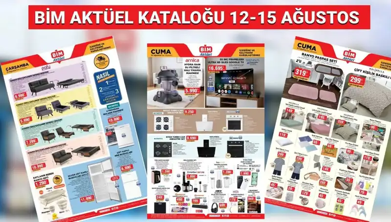 BİM 12-15 Ağustos 2025 Aktüel Kataloğu: Yılın En Heyecan Verici Ürünleri Raflarda!