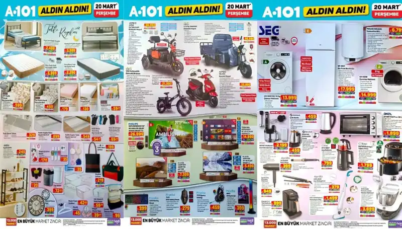 A101 Aktüel Kataloğu: 20 Mart'ta Kaçırılmayacak Fırsatlar!