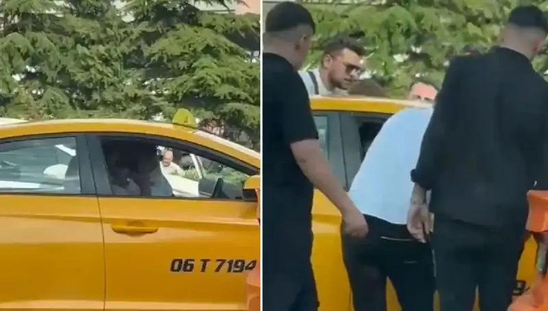 Trafikte Tartıştığı Taksi Şoförünü Yumrukladı: Güvenlik Kamerası Görüntüleri Ortaya Çıktı