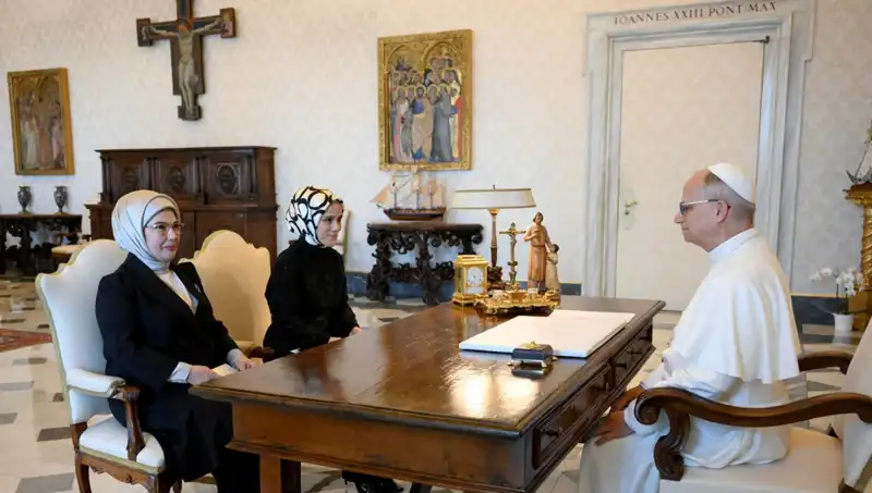 Emine Erdoğan, Papa Leo ile Gazze İçin Acil Çözüm Aradı