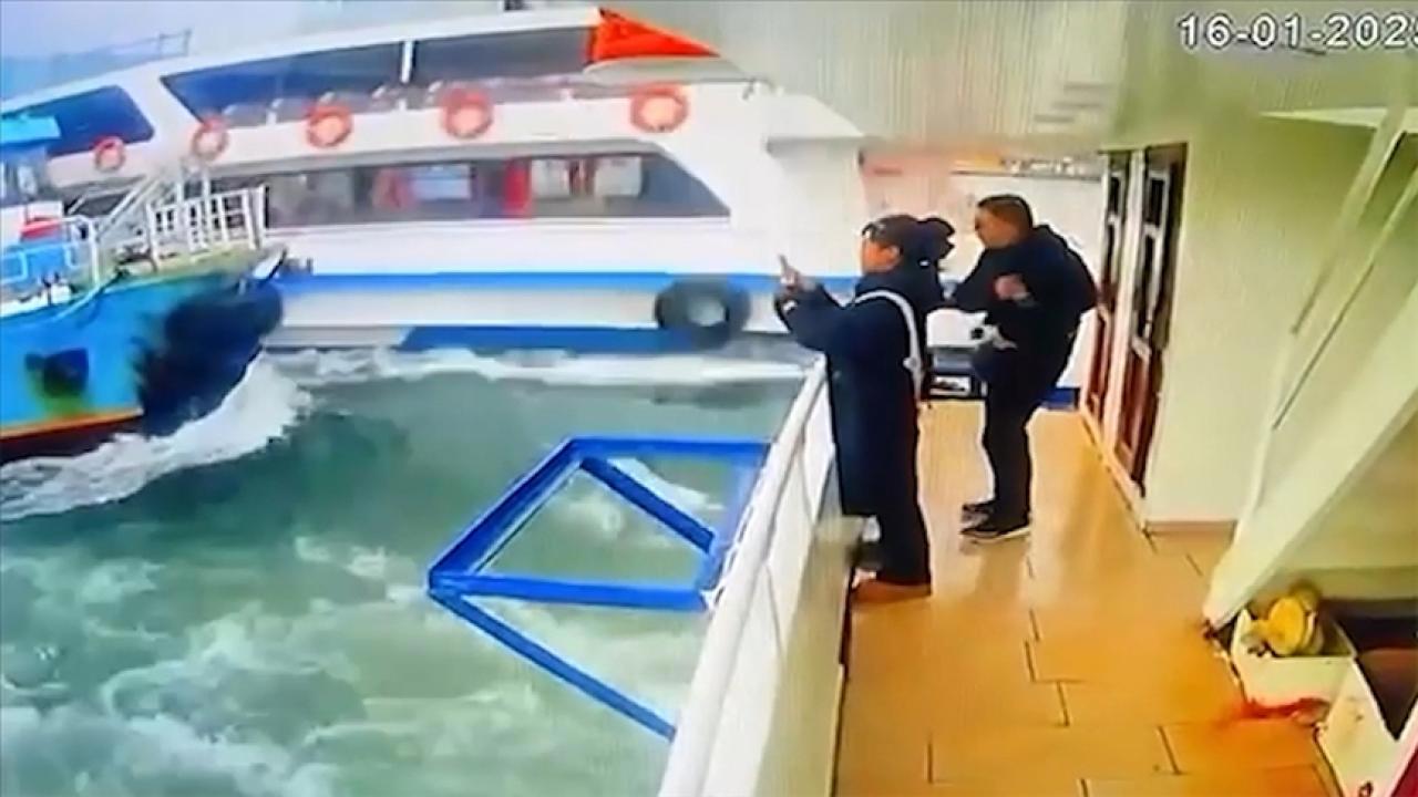 Haliç'te Çarpışan iki Tekne Olayı