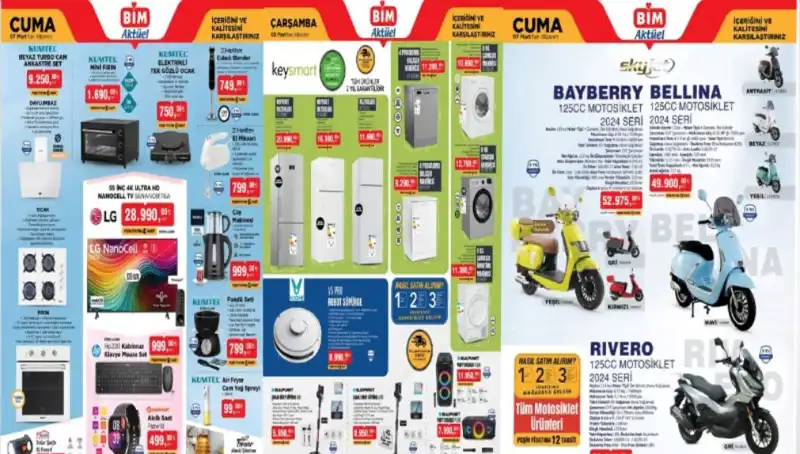 BİM'de 4-7 Mart Aktüel Ürünler Kataloğu ile Kaçırılmayacak İndirimler