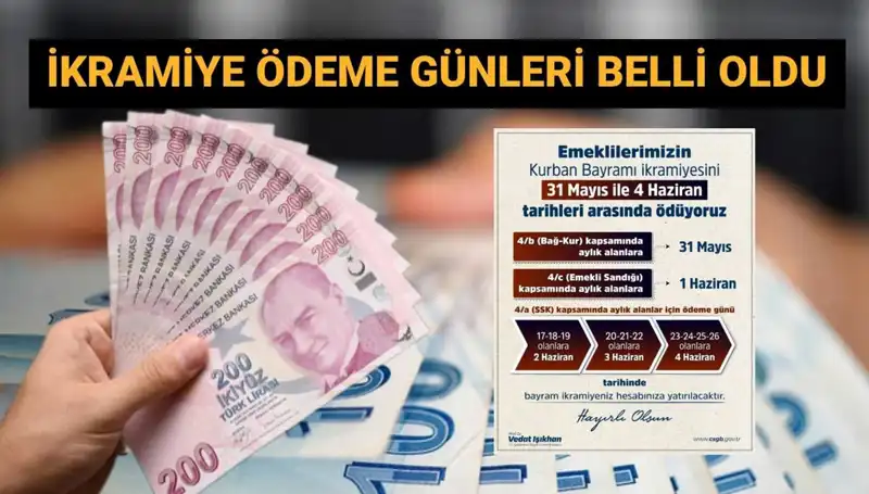Emekliler Dikkat! Bayram İkramiyeleri Hesaplara Geçiyor
